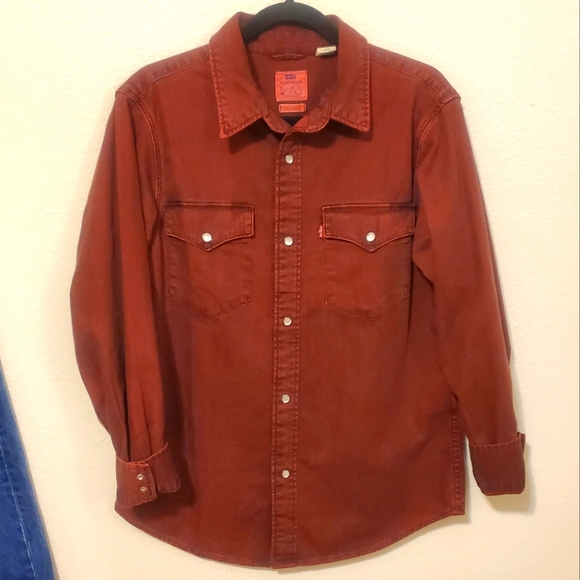 Levi's Western Pearl Snap Jacket Nirvana Print Upcycle - Picture 2 of 16